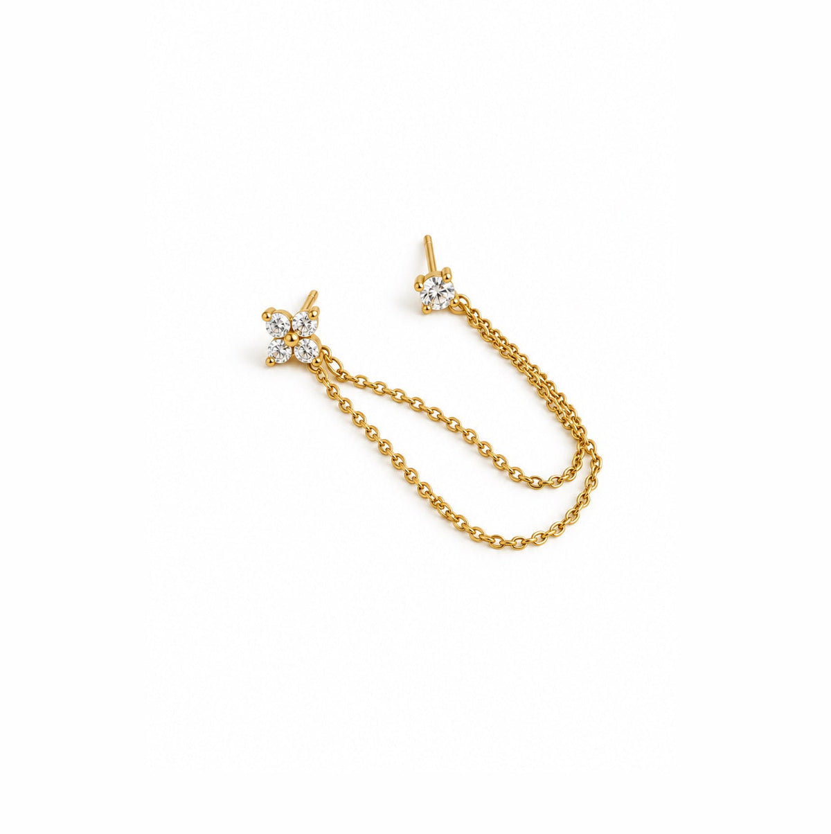 Flower Chain Earring