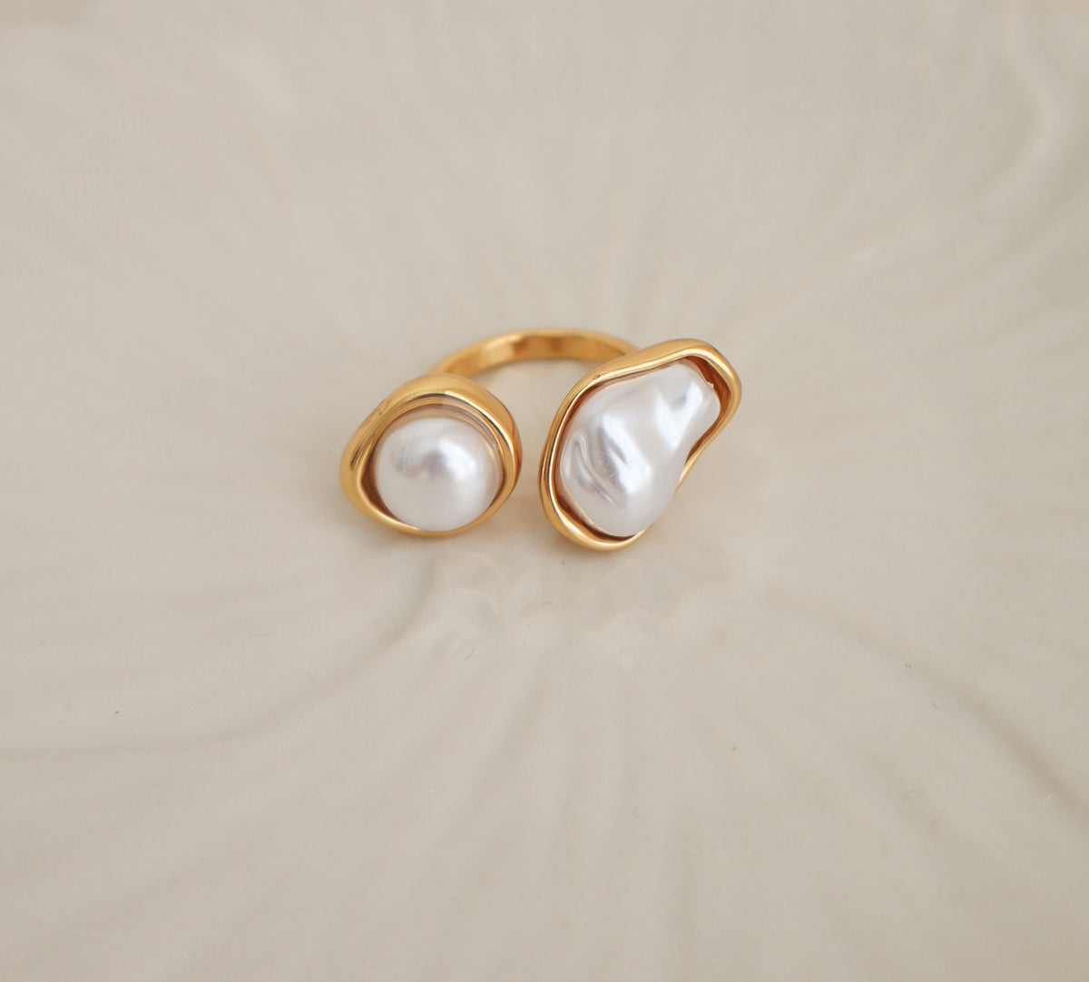 Anillo Double Pearl