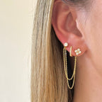 Flower Chain Earring