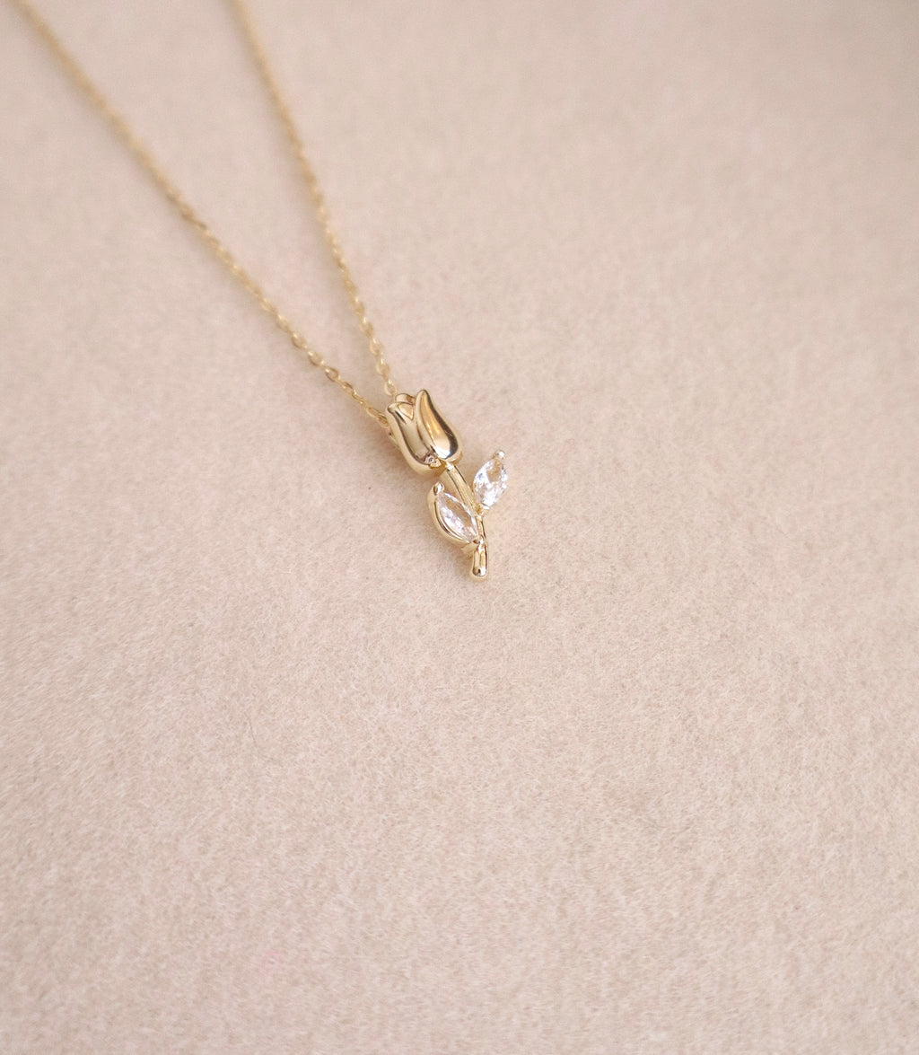 Golden Tulip Necklace