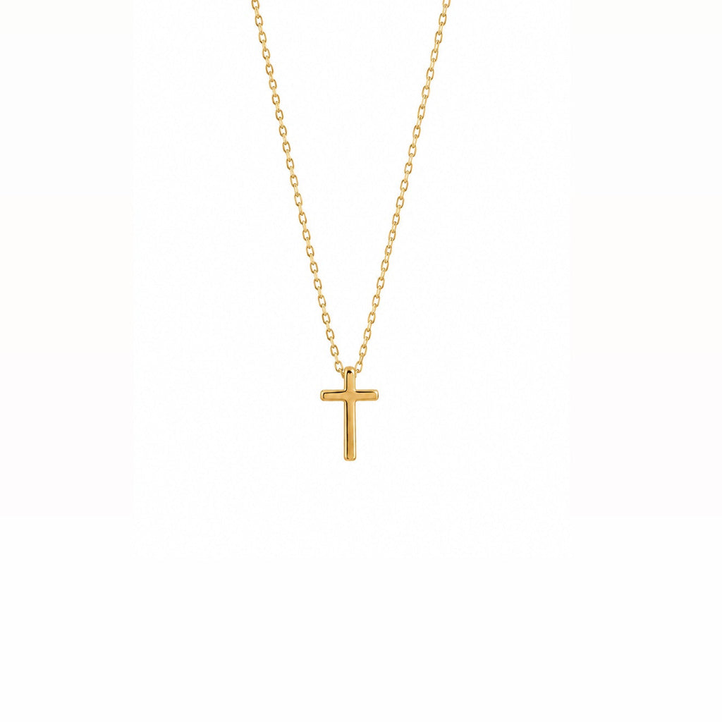 Minimal cross Necklace