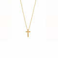 Minimal cross Necklace