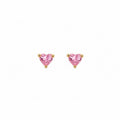 Pink Heart Studs