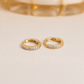 Pavé Huggies | 10mm