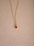 Ruby Heart Necklace