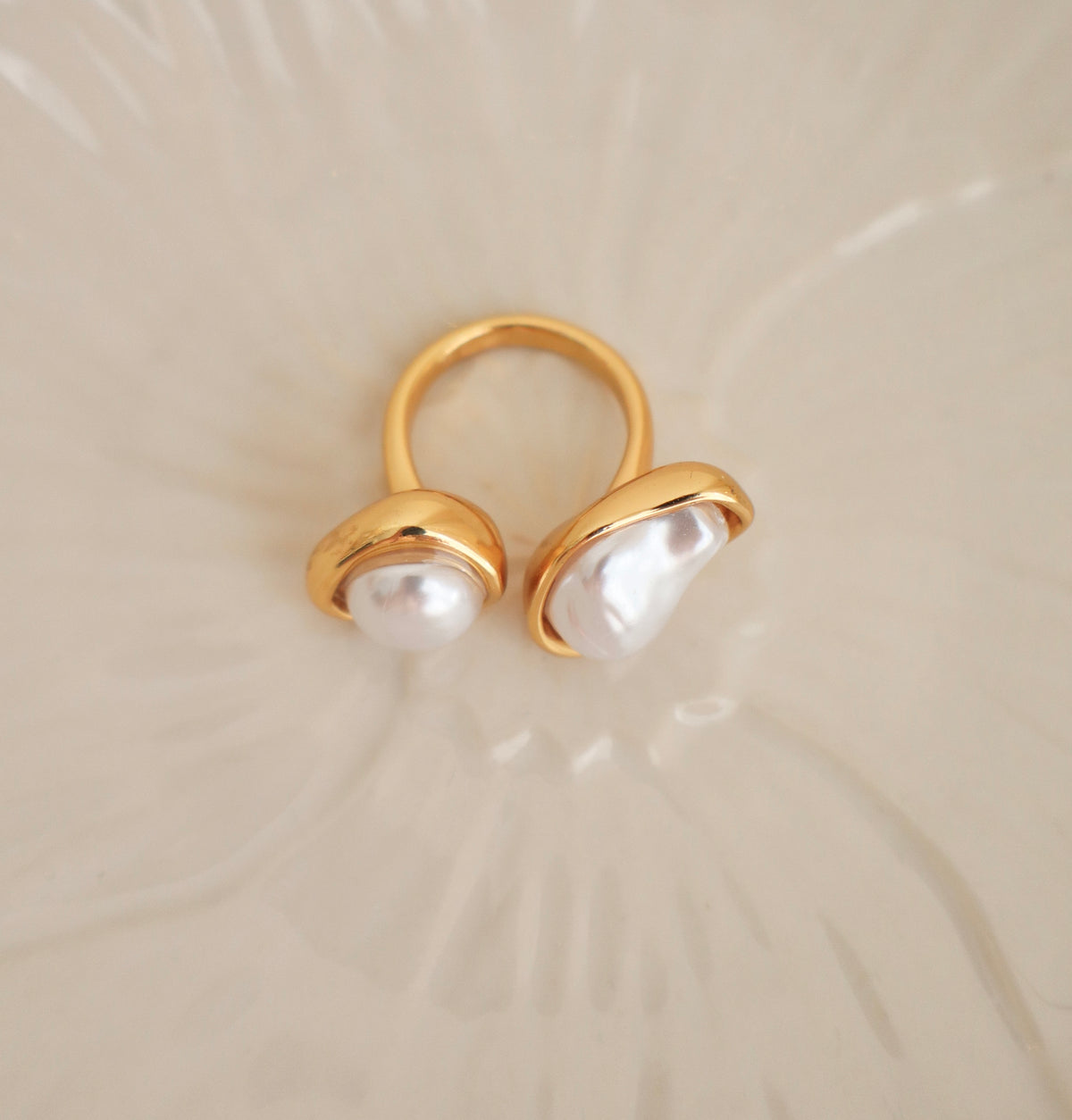 Anillo Double Pearl