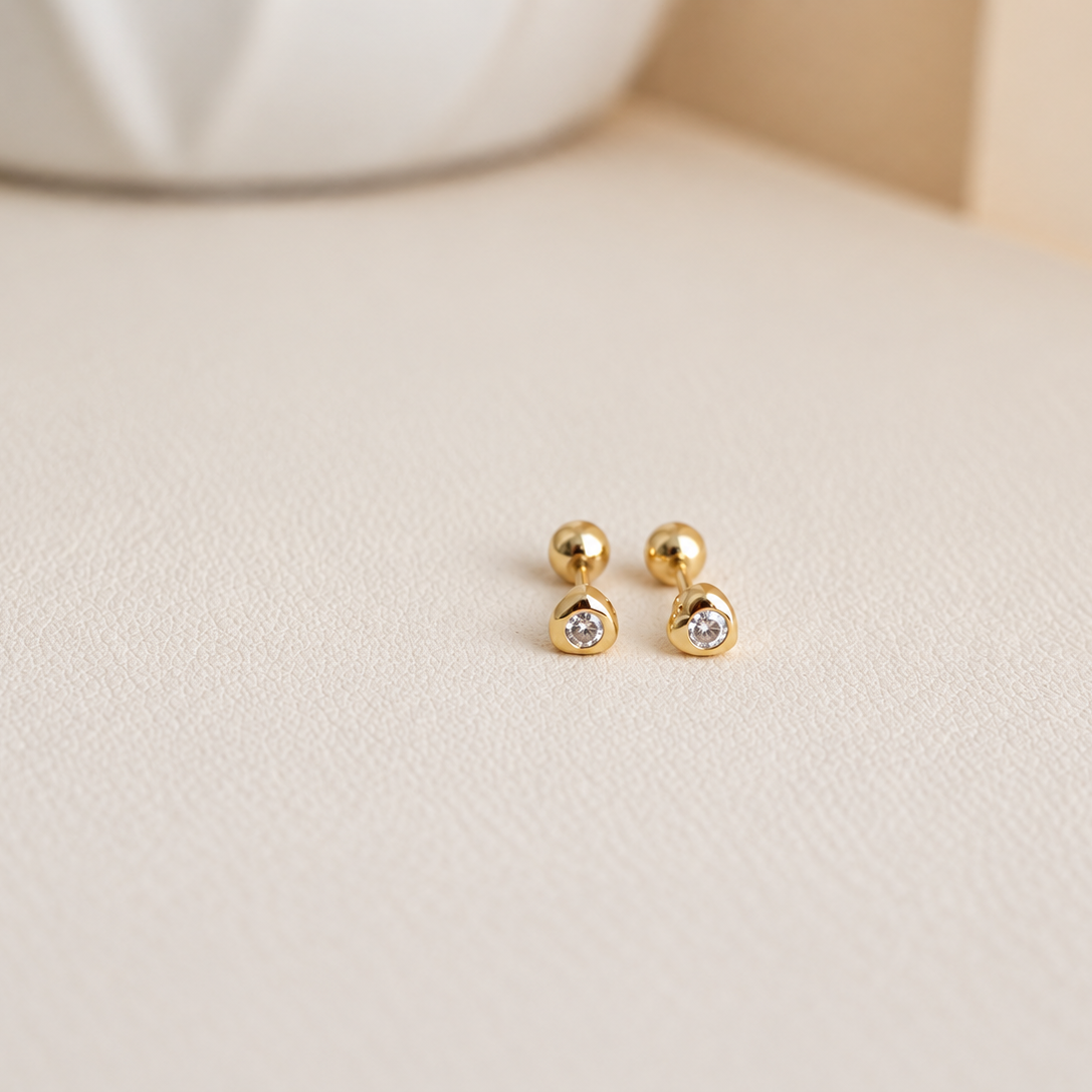 Mini corazón Studs