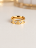 Heart band ring | talla 7