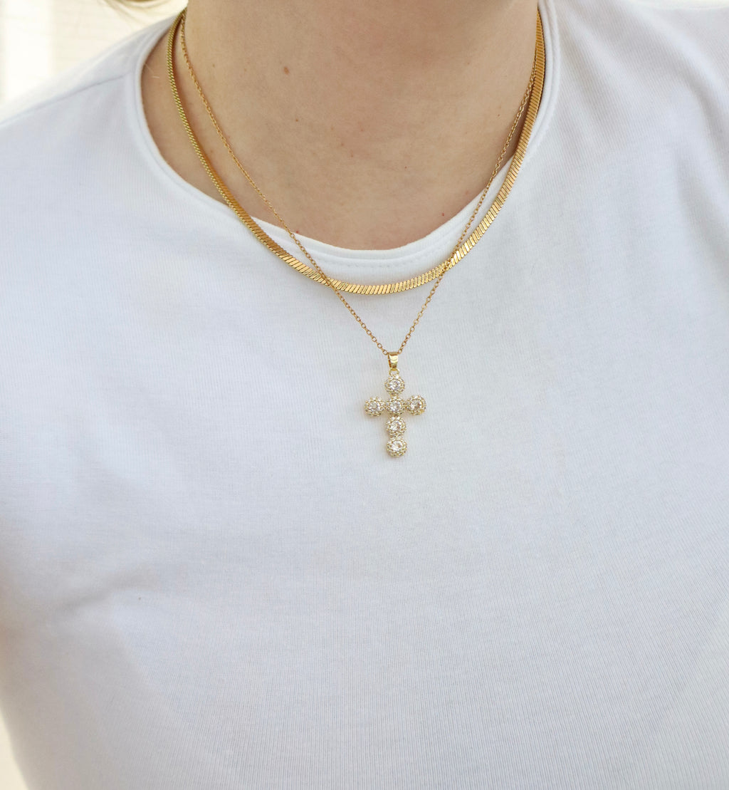 Celestial cross Necklace
