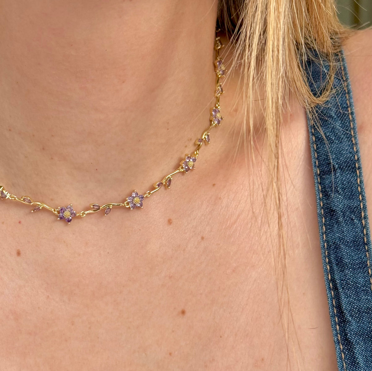 Lavender Blossom Necklace