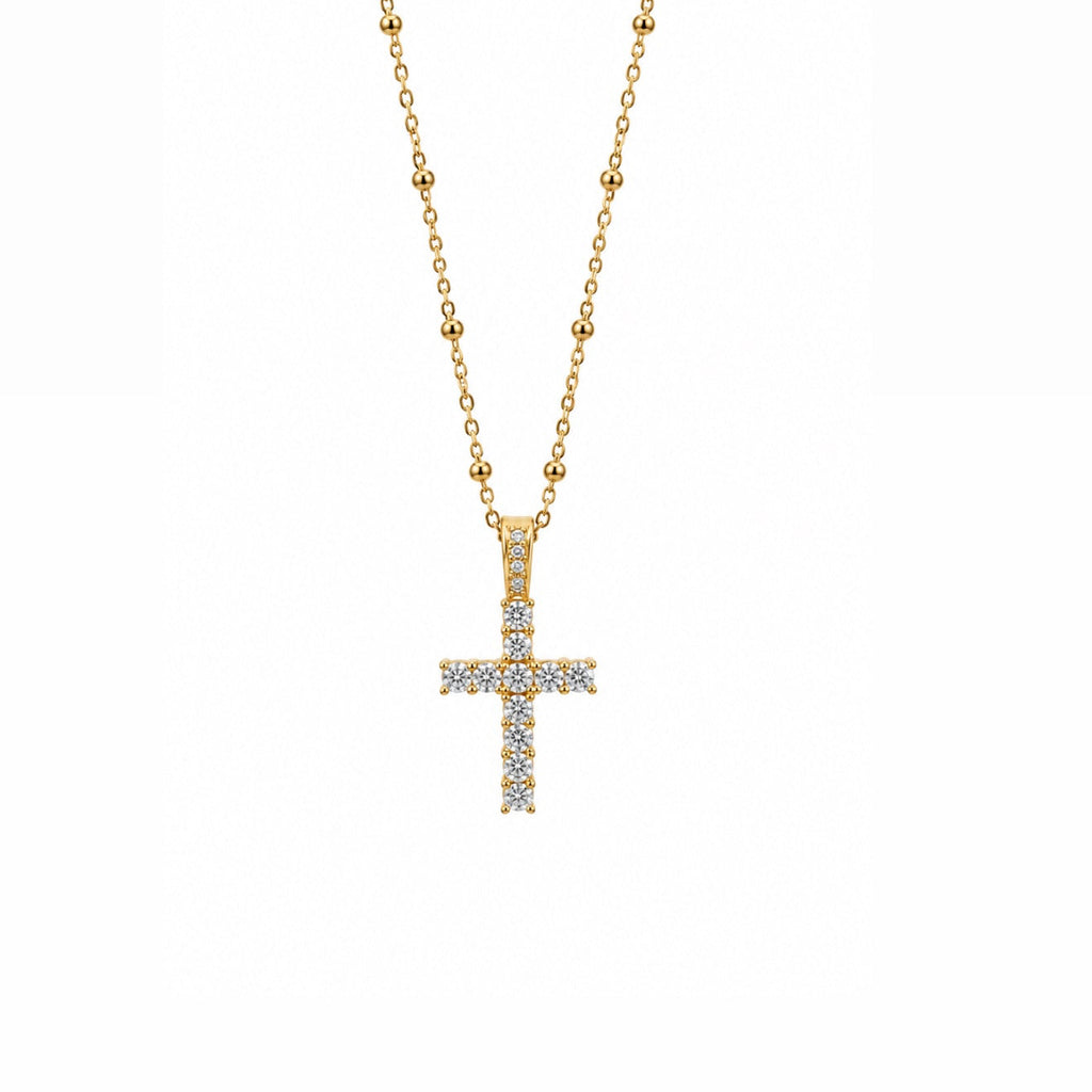 Crystal Cross Necklace