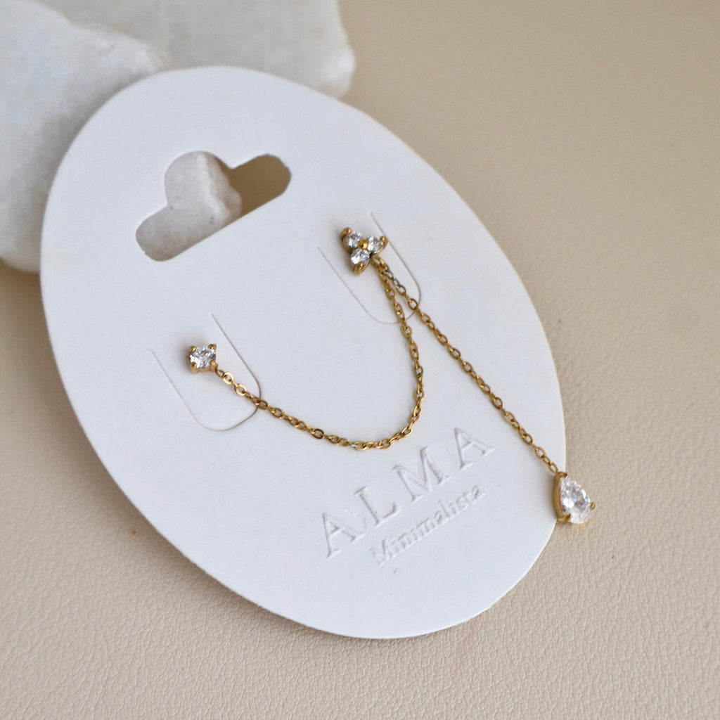 Solenne chain earring