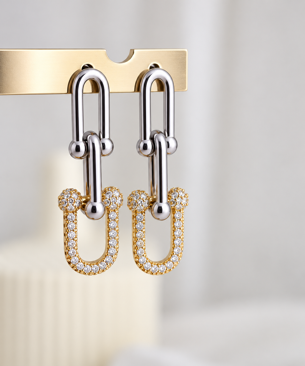 Shine Link earrings