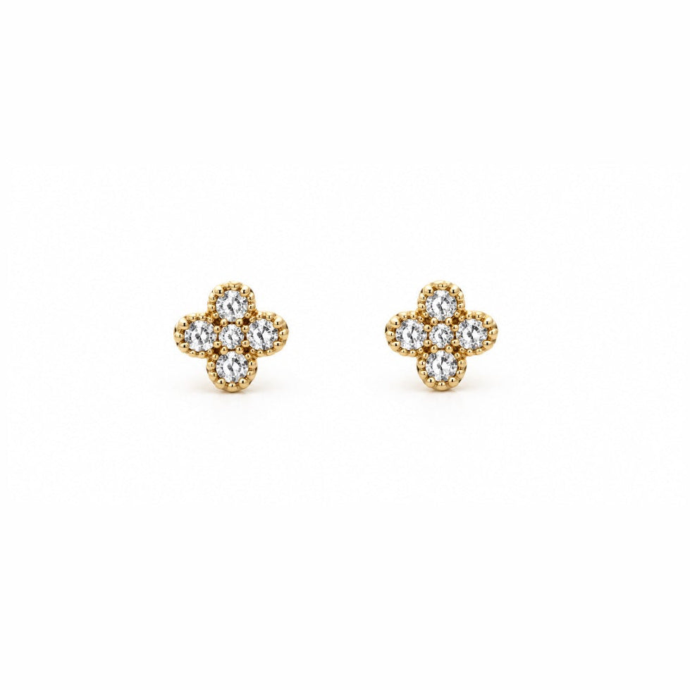 Crystal Bloom Studs