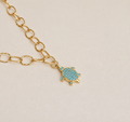 Aqua Turtle Necklace