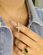 Crystal Cross Necklace