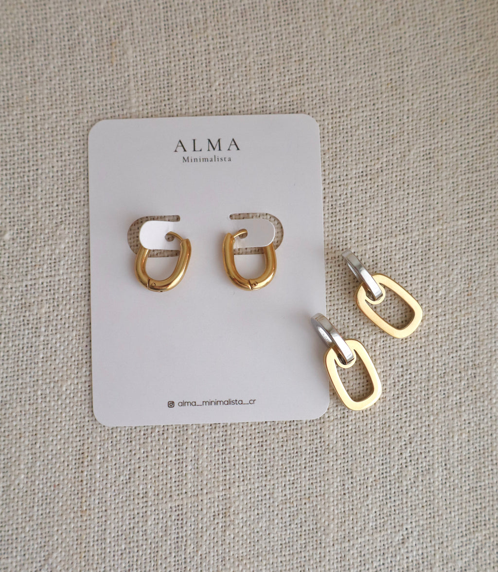 Dual Link Earrings